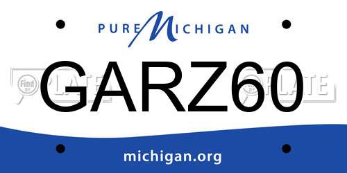 GARZ60 Michigan License Plate
