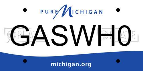 GASWH0 Michigan License Plate