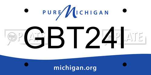 GBT24I Michigan License Plate