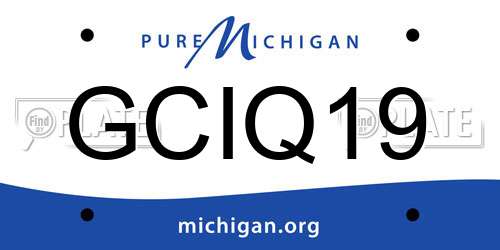 GCIQ19 Michigan License Plate
