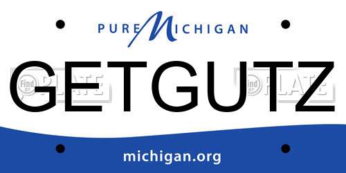 GETGUTZ Michigan License Plate