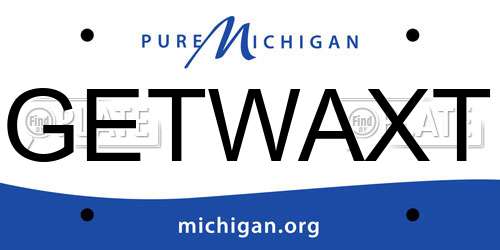 GETWAXT Michigan License Plate