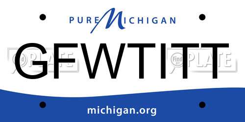 GFWTITT Michigan License Plate