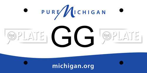 GG Michigan License Plate