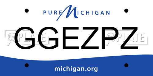 GGEZPZ Michigan License Plate