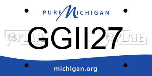GGII27 Michigan License Plate