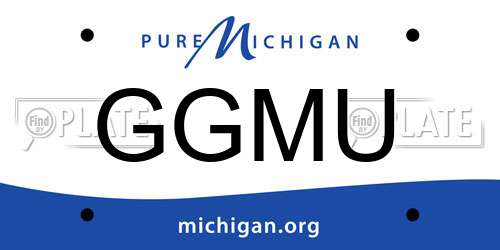 GGMU Michigan License Plate