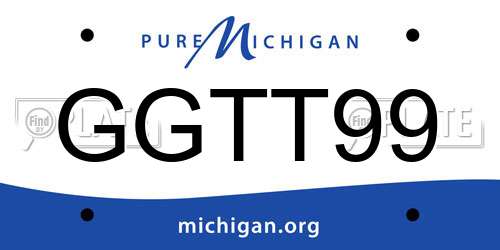 GGTT99 Michigan License Plate