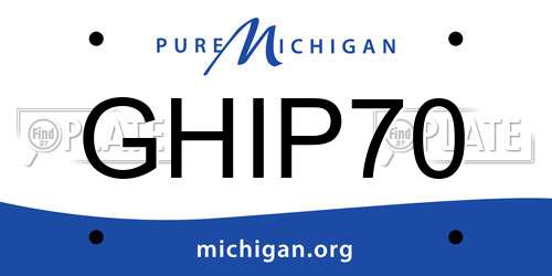GHIP70 Michigan License Plate