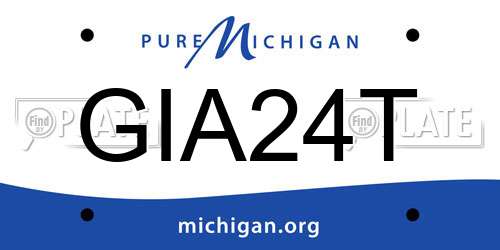 GIA24T Michigan License Plate
