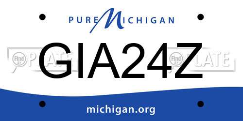 GIA24Z Michigan License Plate