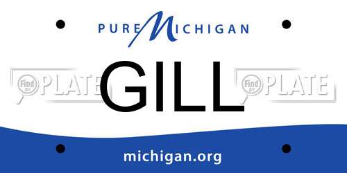 GILL Michigan License Plate