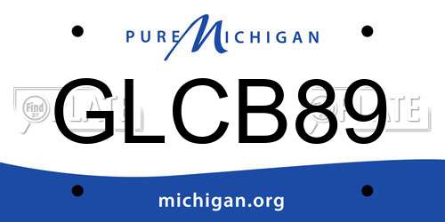 GLCB89 Michigan License Plate