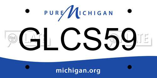 GLCS59 Michigan License Plate