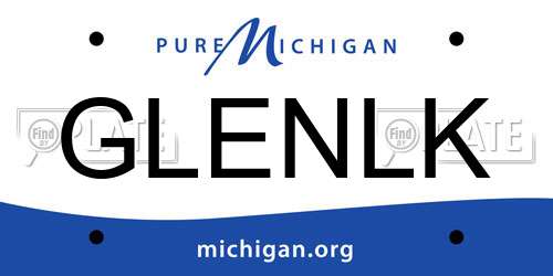 GLENLK Michigan License Plate