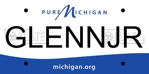 GLENNJR Michigan License Plate