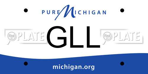 GLL Michigan License Plate