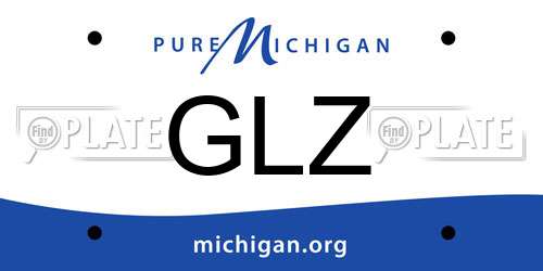 GLZ Michigan License Plate
