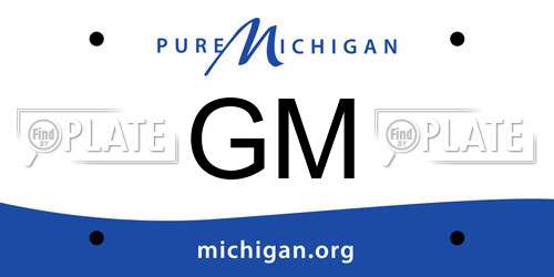 GM Michigan License Plate