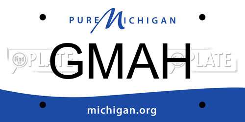 GMAH Michigan License Plate