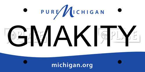 GMAKITY Michigan License Plate
