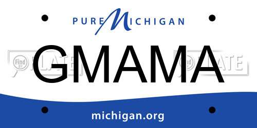 GMAMA Michigan License Plate