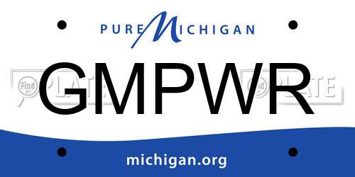 GMPWR Michigan License Plate