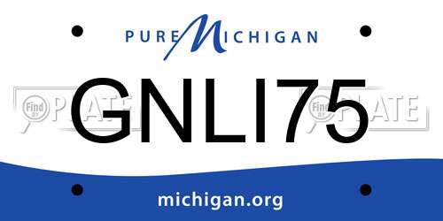 GNLI75 Michigan License Plate