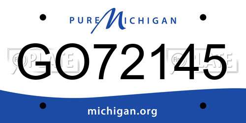 GO72145 Michigan License Plate