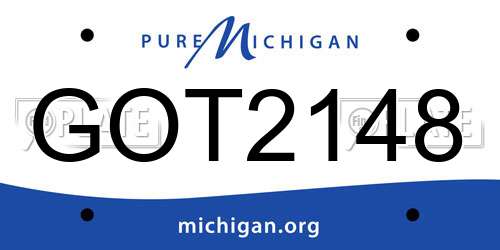 GOT2148 Michigan License Plate
