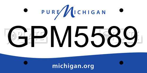 GPM5589 Michigan License Plate