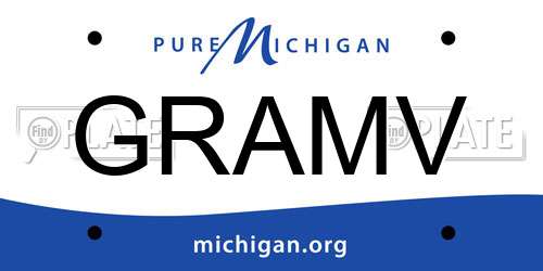 GRAMV Michigan License Plate