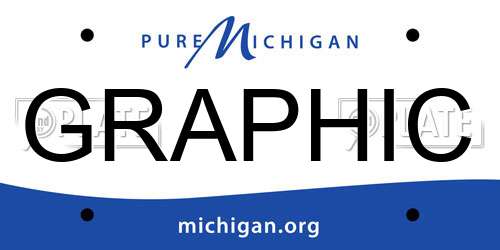 GRAPHIC Michigan License Plate