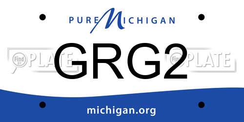 GRG2 Michigan License Plate
