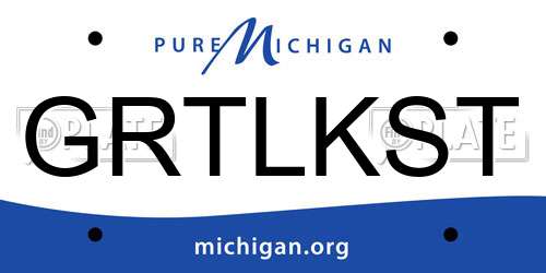 GRTLKST Michigan License Plate