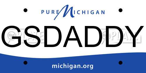 GSDADDY Michigan License Plate