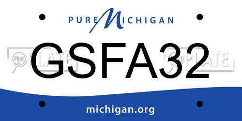 GSFA32 Michigan License Plate