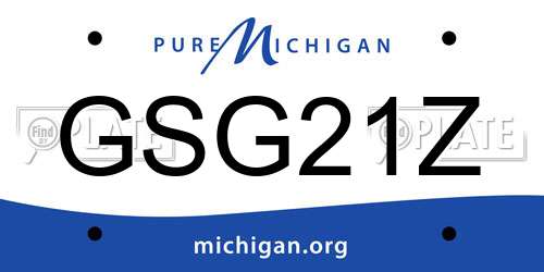 GSG21Z Michigan License Plate