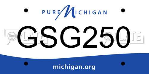 GSG250 Michigan License Plate