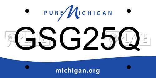 GSG25Q Michigan License Plate
