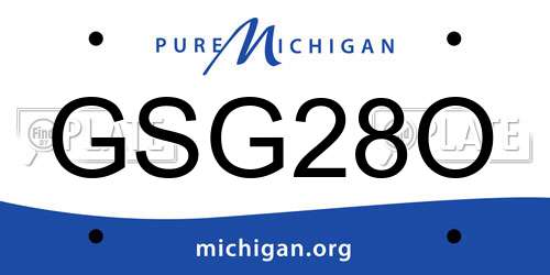 GSG28O Michigan License Plate