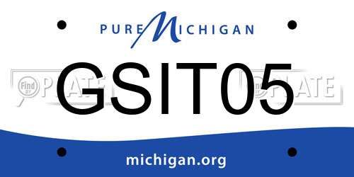 GSIT05 Michigan License Plate