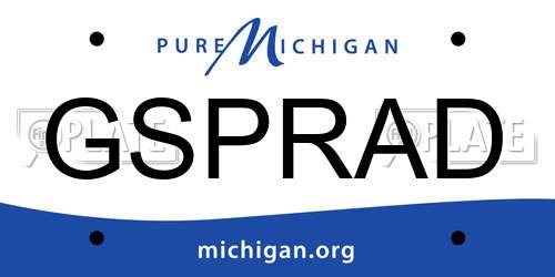 GSPRAD Michigan License Plate