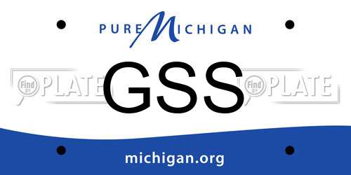 GSS Michigan License Plate