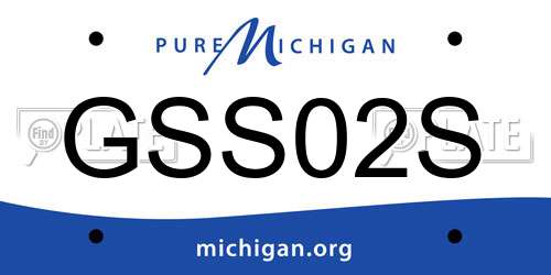 GSS02S Michigan License Plate