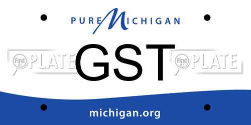 GST Michigan License Plate