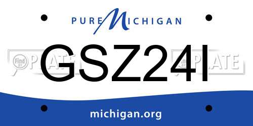GSZ24I Michigan License Plate