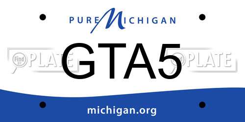 GTA5 Michigan License Plate