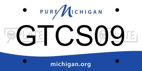 GTCS09 Michigan License Plate