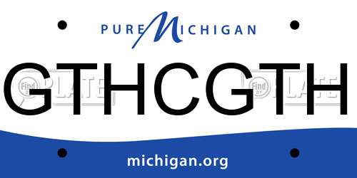 GTHCGTH Michigan License Plate